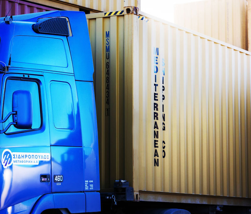 blue truck